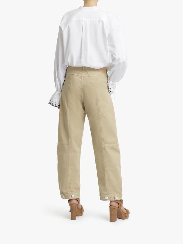 Pantalones Mujer Chloé Cargo Blancas 98% Algodón,2% Elastane XMAW78436